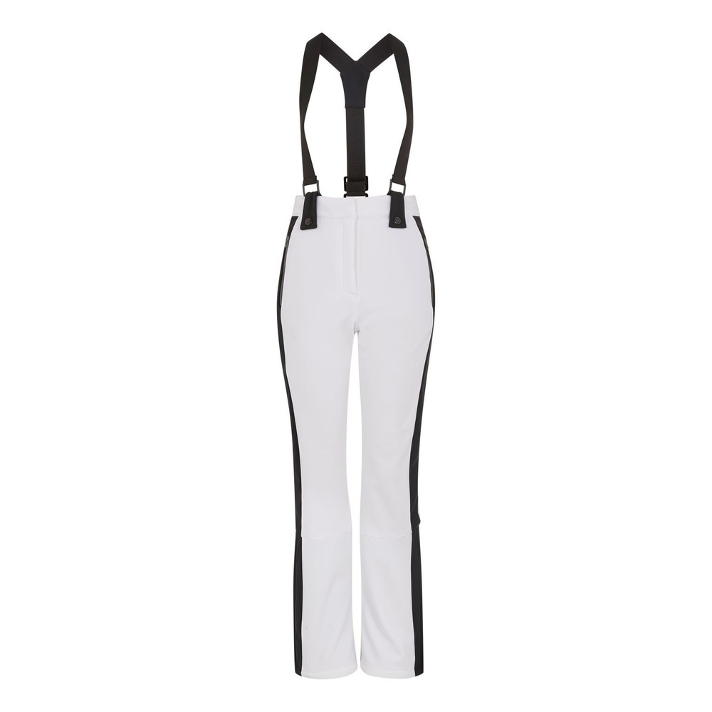 Topshop Ski Trousers Womens 10 SNO White Flared Elastic Braces $179 retail NWT